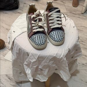 Christian Louboutin Multicolor Spiked Sneakers